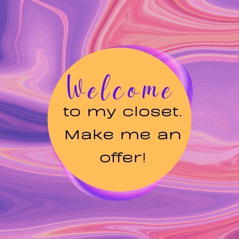 Welcome to my closet. Make me an offer!!!